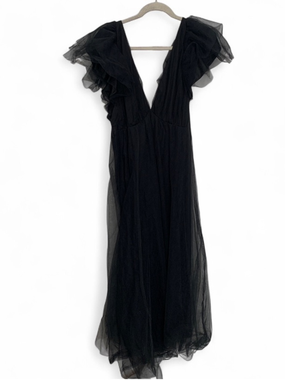 Baltic Born Balck V Neck Maxi Dress